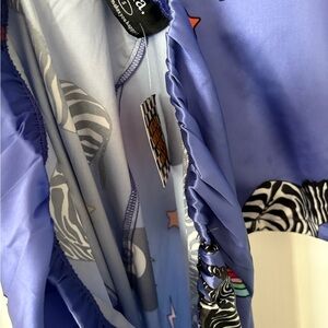 Dressed in LALA Blue Zebra Print Skirt